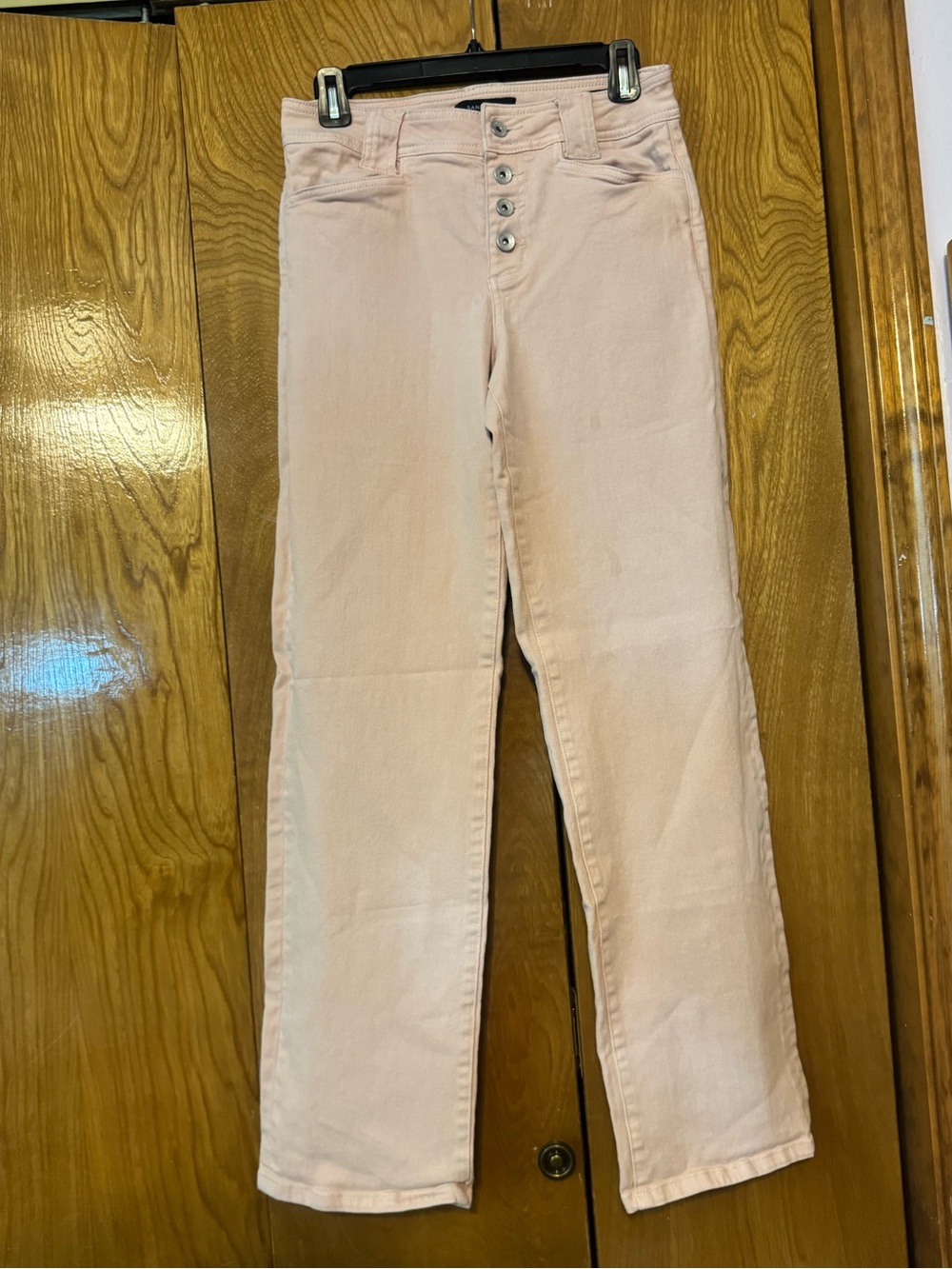 Sanctuary Straight-Leg Jeans in Pale Pink